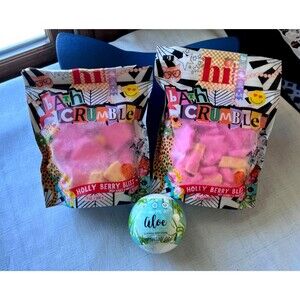 Hi Peach Layne Bath Crumbles & You Had Me At ALOE Bath Bomb New In Pkg.